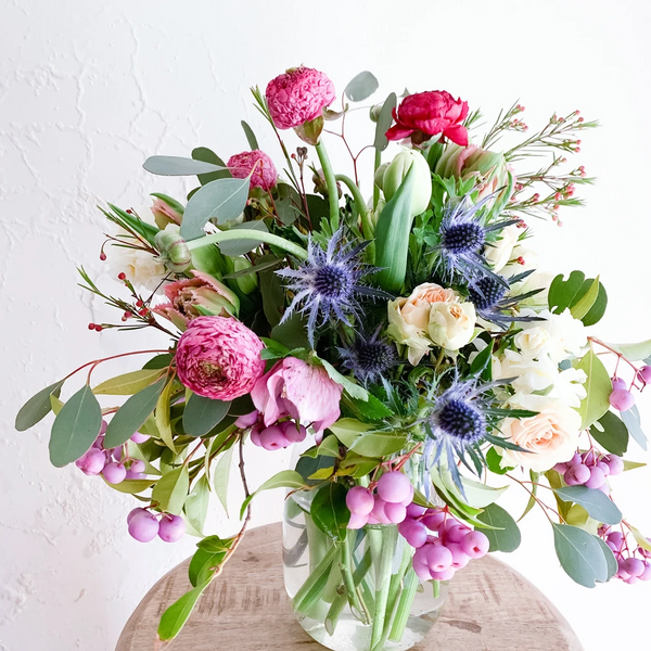 Glass Vase Floral Arrangement